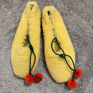 Sleeper - Lulu Shearling Slippers - Lemon
